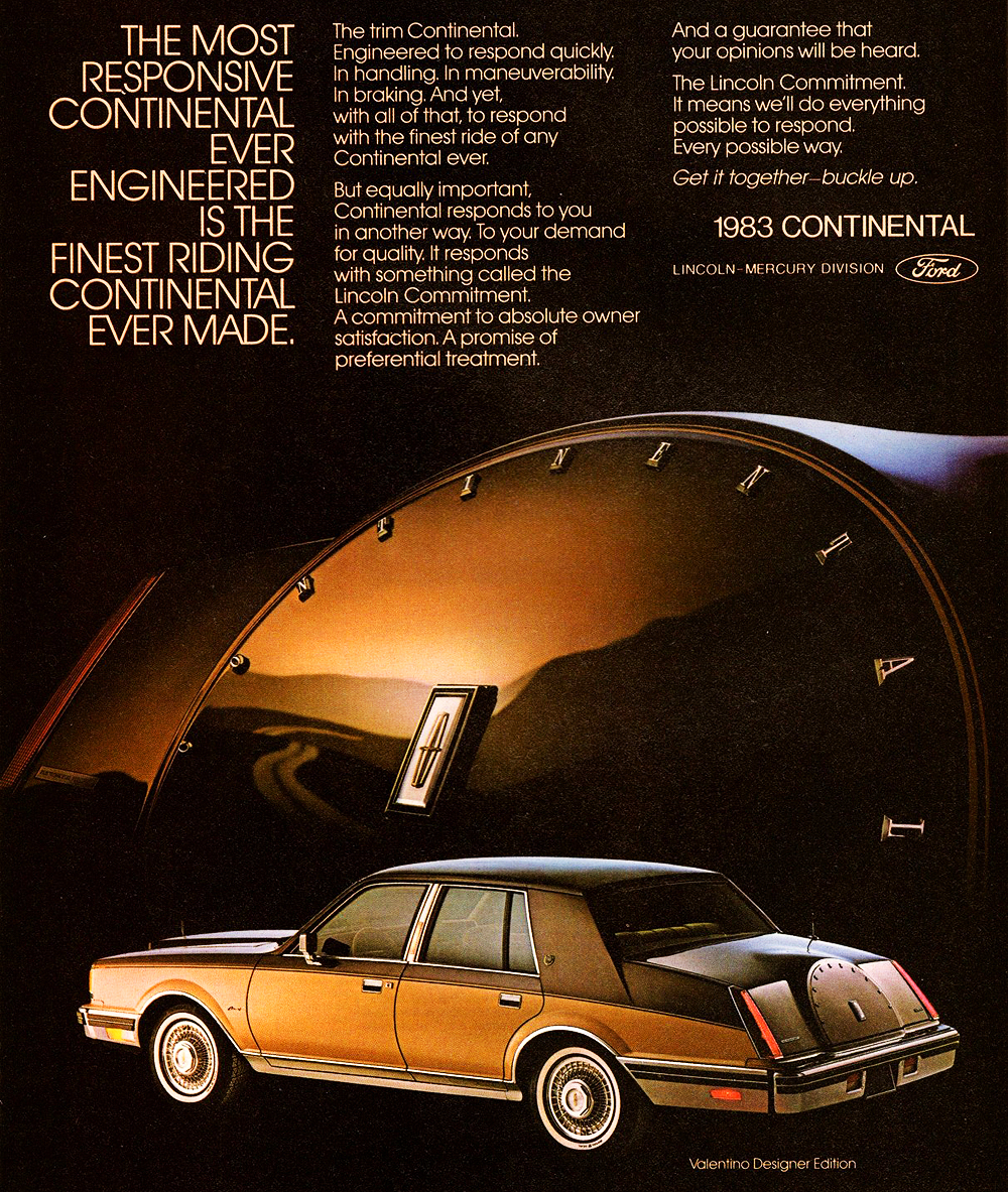 1983 Lincoln Auto Advertising